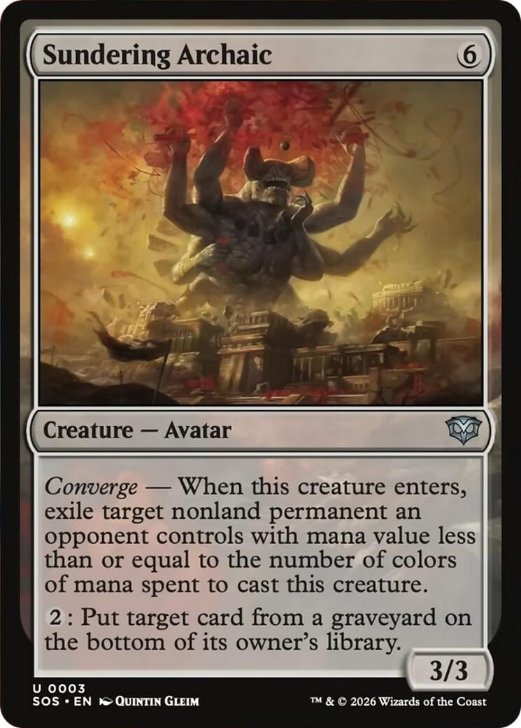 Image for Sundering Archaic [3] - Magic: The Gathering