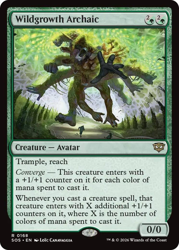 Image for Wildgrowth Archaic [168] - Magic: The Gathering
