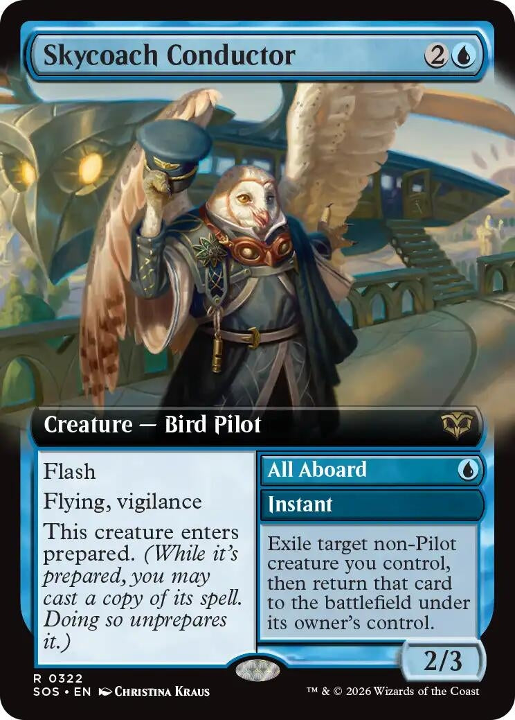Image for Skycoach Conductor (Extended Art) [322] - Magic: The Gathering