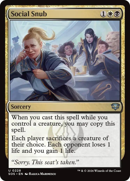 Image for Social Snub [228] - Magic: The Gathering