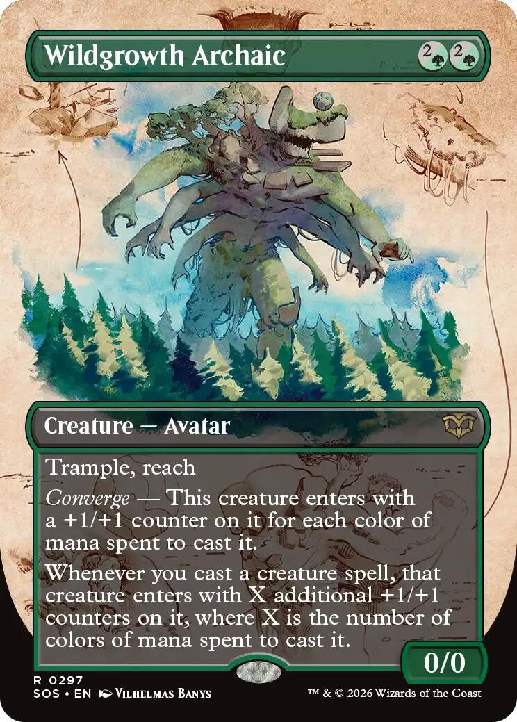 Image for Wildgrowth Archaic (Borderless) [297] - Magic: The Gathering