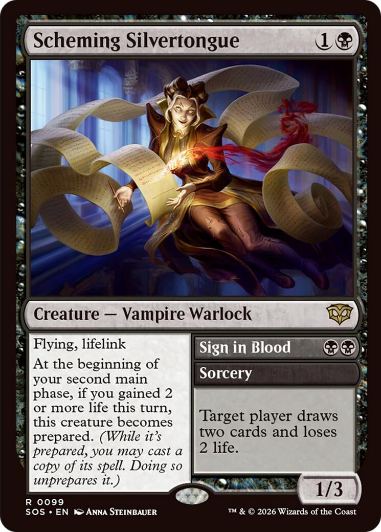 Image for Scheming Silvertongue [99] - Magic: The Gathering