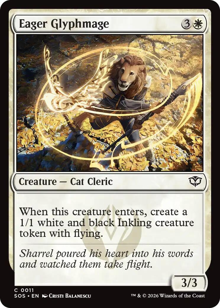 Image for Eager Glyphmage [11] - Magic: The Gathering