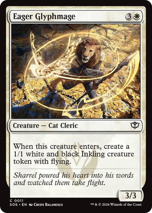 Image for Eager Glyphmage [11] - Magic: The Gathering