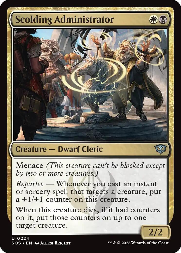 Image for Scolding Administrator [224] - Magic: The Gathering