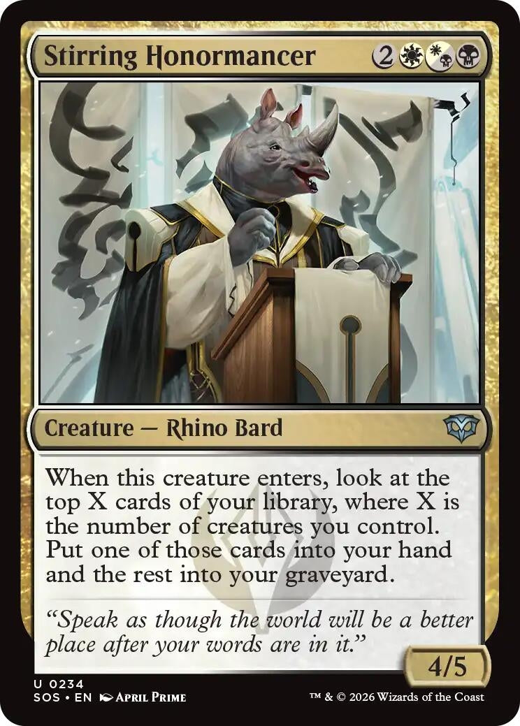 Image for Stirring Honormancer [234] - Magic: The Gathering