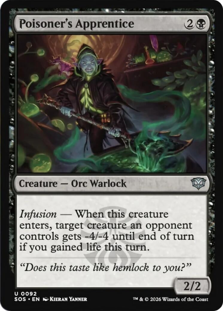 Image for Poisoner's Apprentice [92] - Magic: The Gathering