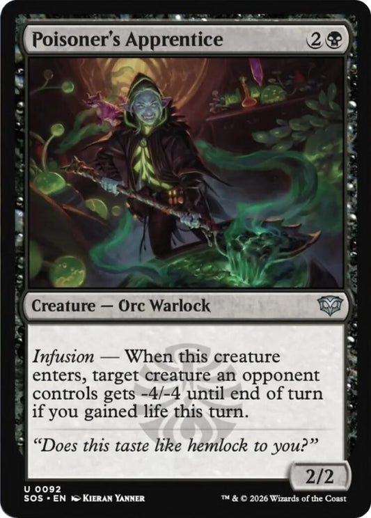 Image for Poisoner's Apprentice [92] - Magic: The Gathering