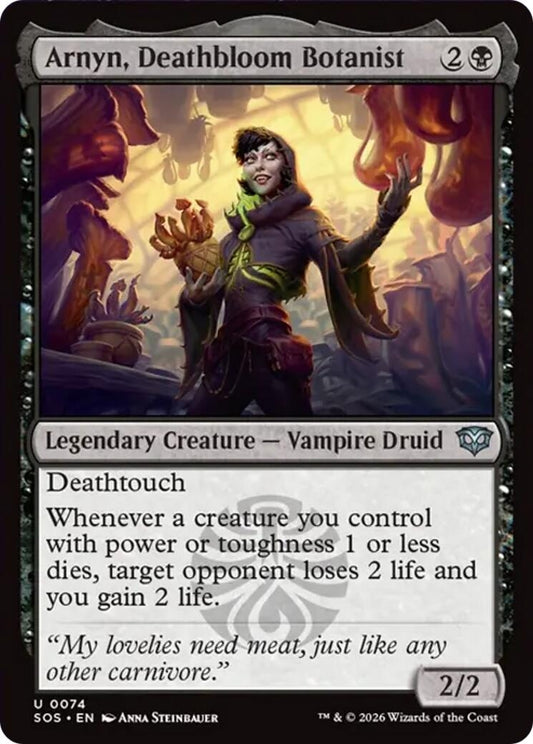 Image for Arnyn, Deathbloom Botanist [74] - Magic: The Gathering