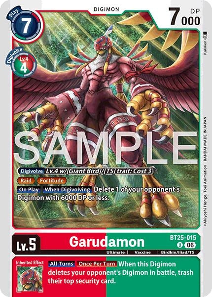 Image for Garudamon [BT25-015 U] - Digimon Card Game