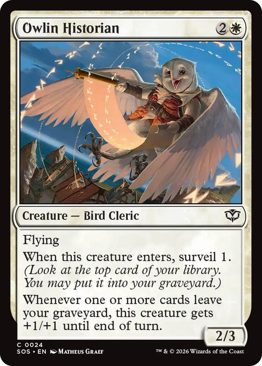 Image for Owlin Historian [24] - Magic: The Gathering