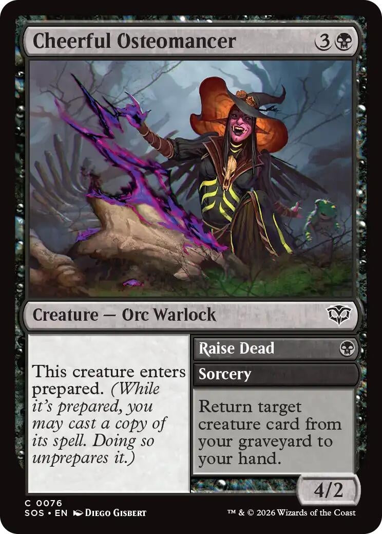 Image for Cheerful Osteomancer [76] - Magic: The Gathering