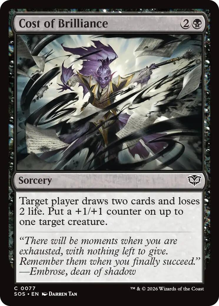 Image for Cost of Brilliance [77] - Magic: The Gathering