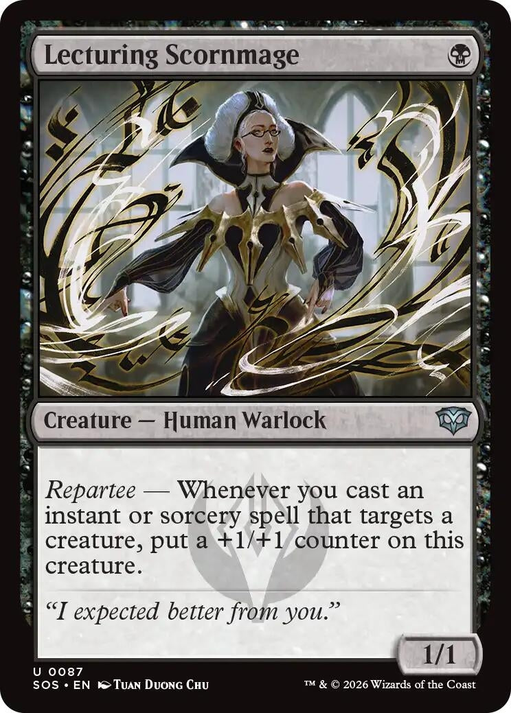 Image for Lecturing Scornmage [87] - Magic: The Gathering