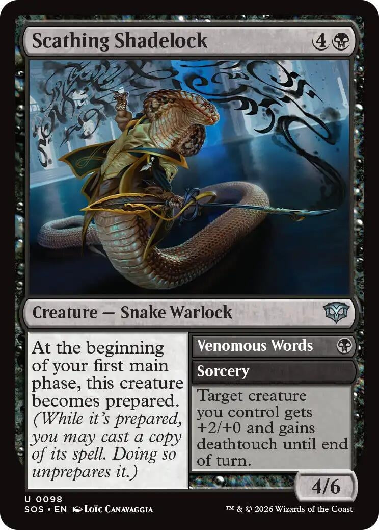 Image for Scathing Shadelock [98] - Magic: The Gathering