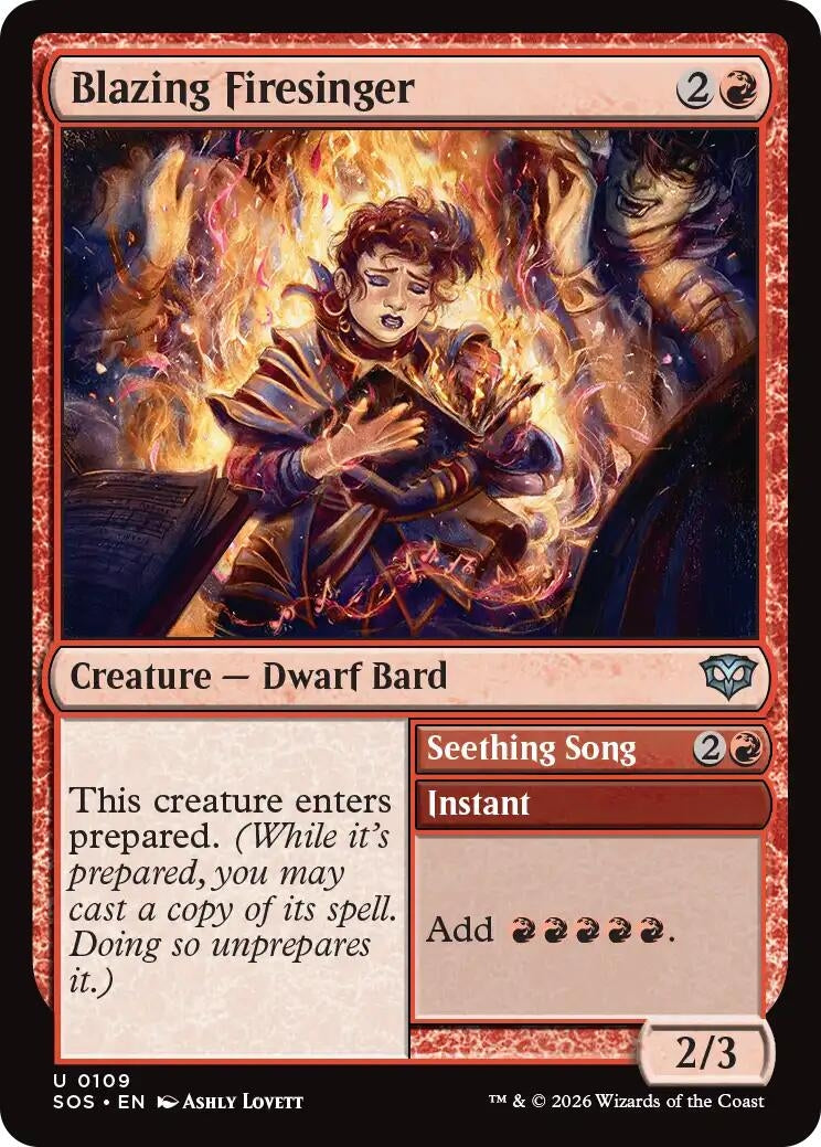 Image for Blazing Firesinger [109] - Magic: The Gathering