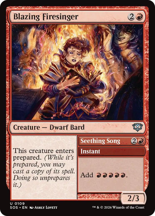 Image for Blazing Firesinger [109] - Magic: The Gathering