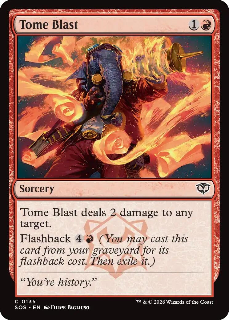 Image for Tome Blast [135] - Magic: The Gathering