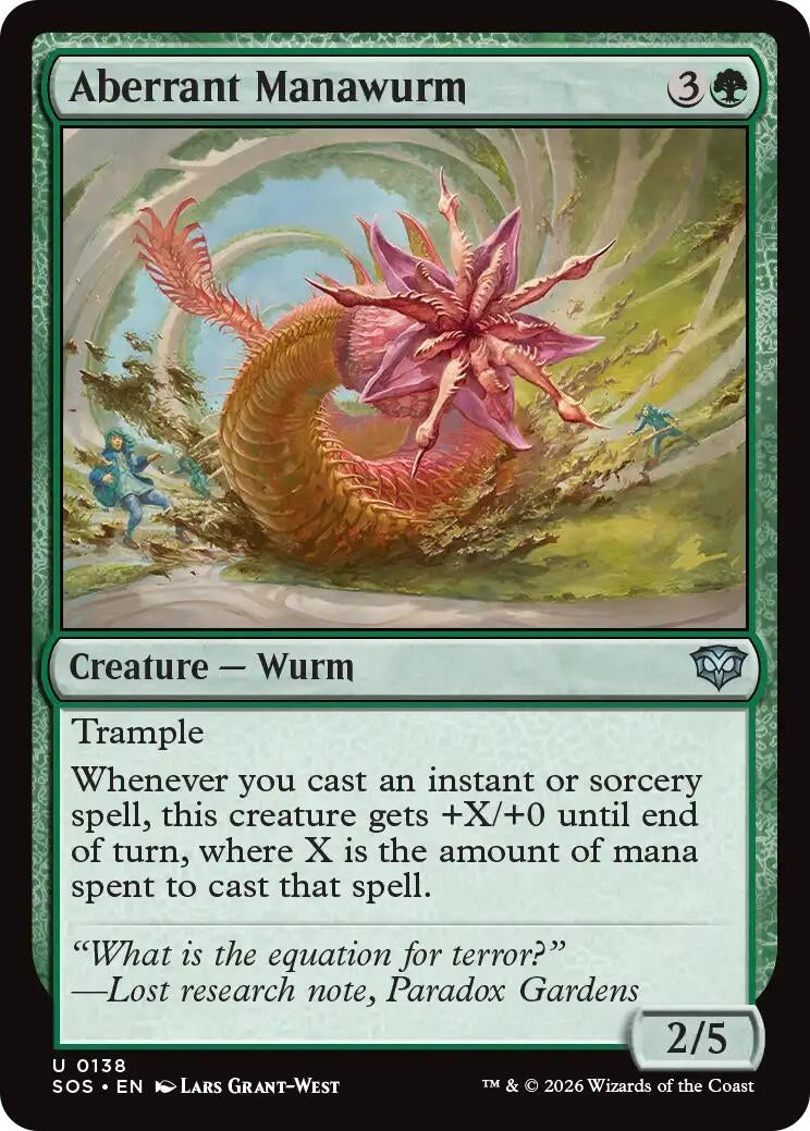 Image for Aberrant Manawurm [138] - Magic: The Gathering