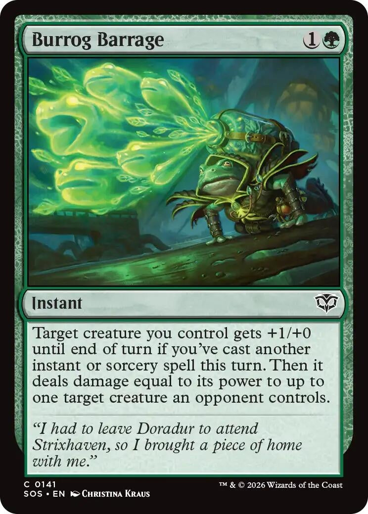 Image for Burrog Barrage [141] - Magic: The Gathering