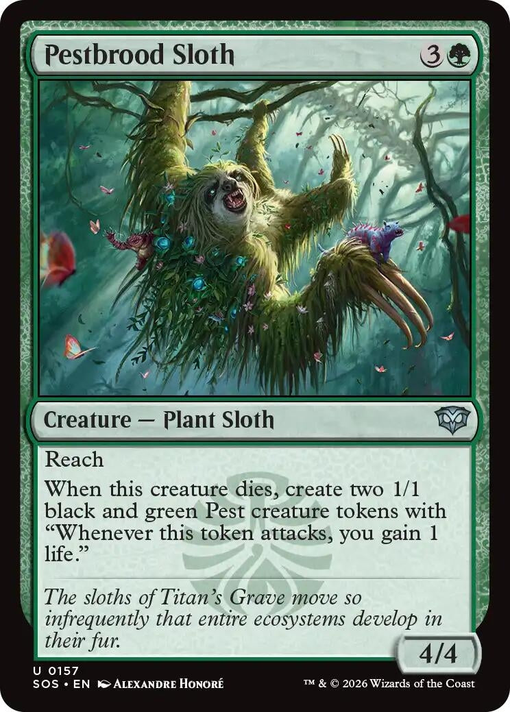Image for Pestbrood Sloth [157] - Magic: The Gathering