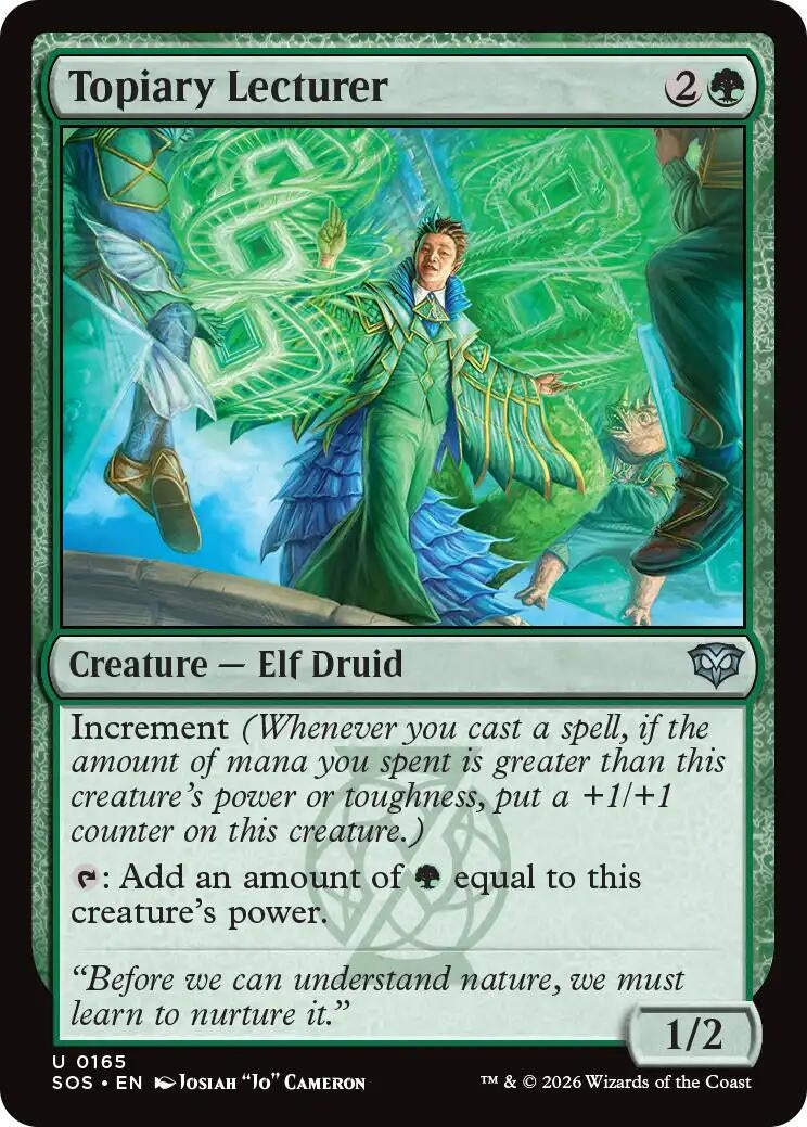 Image for Topiary Lecturer [165] - Magic: The Gathering