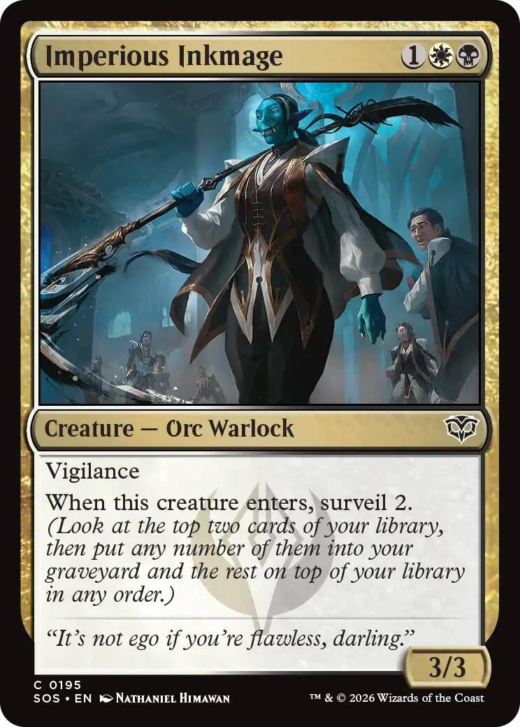 Image for Imperious Inkmage [195] - Magic: The Gathering