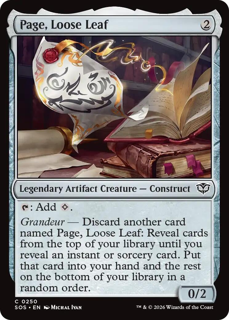 Image for Page, Loose Leaf [250] - Magic: The Gathering