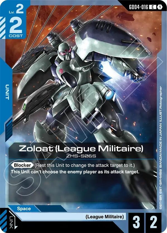 Image for Zoloat (League Militaire) [GD04-016] - Gundam Card Game