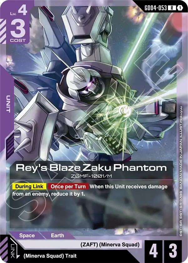 Image for Rey's Blaze Zaku Phantom [GD04-053] - Gundam Card Game