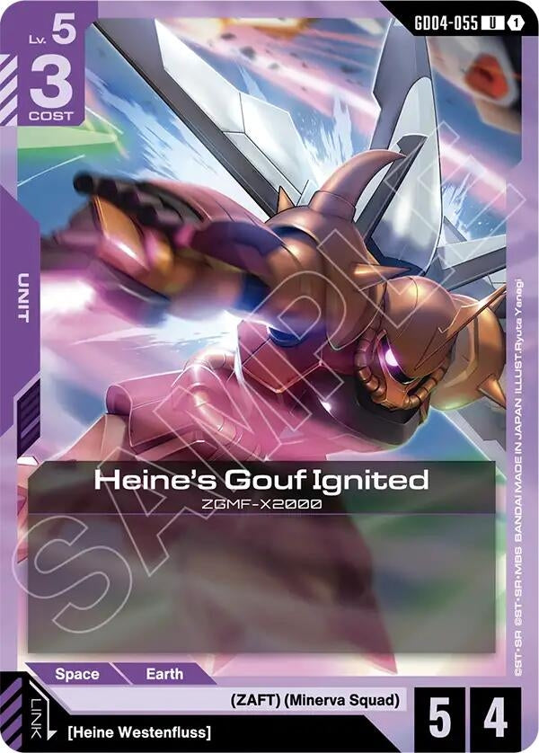 Image for Heine's Gouf Ignited [GD04-055] - Gundam Card Game