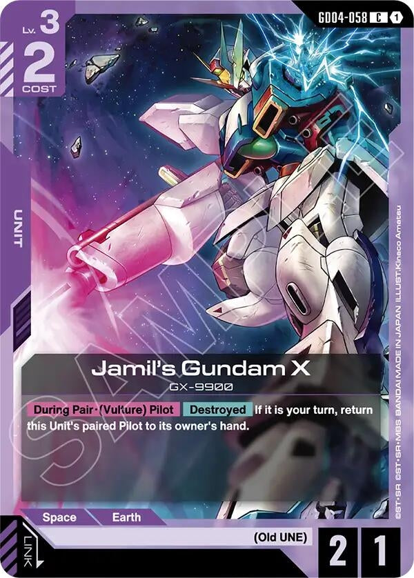 Image for Jamil's Gundam X [GD04-058] - Gundam Card Game
