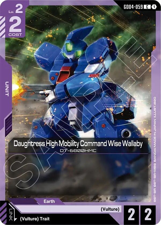 Image for Daughtress High Mobility Command Wise Wallaby [GD04-059] - Gundam Card Game