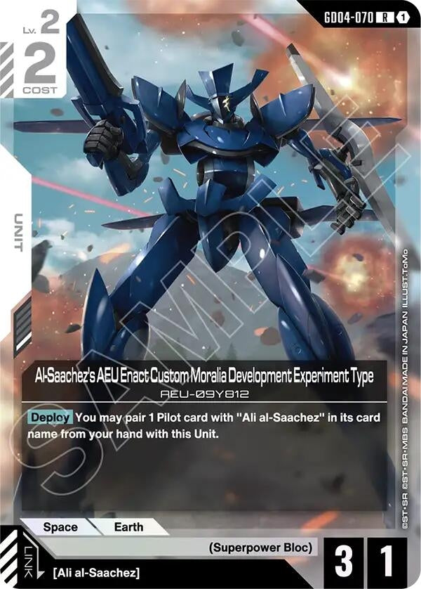 Image for Al-Saachez's AEU Enact Custom Moralia Development Experiment Type [GD04-070] - Gundam Card Game