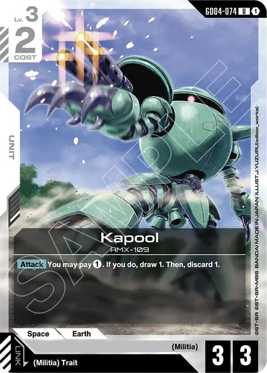 Image for Kapool [GD04-074] - Gundam Card Game
