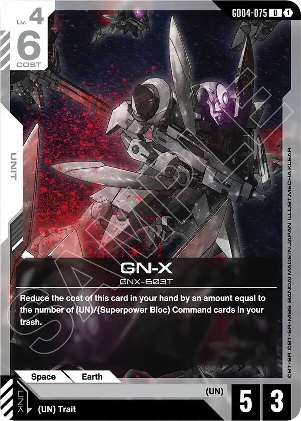 Image for GN-X [GD04-075] - Gundam Card Game