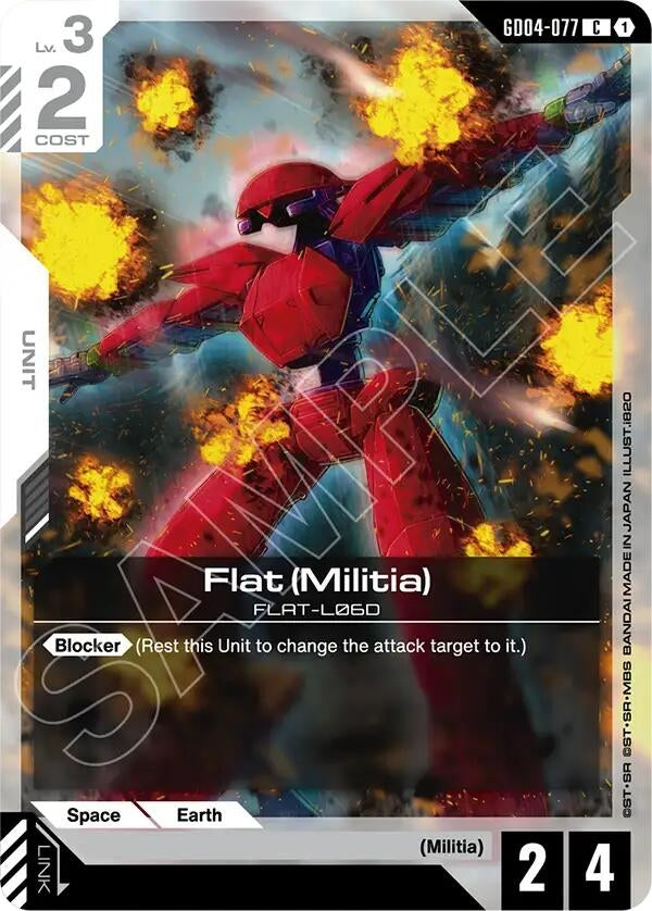 Image for Flat (Militia) [GD04-077] - Gundam Card Game