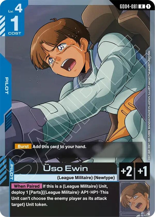 Image for Uso Ewin [GD04-081] - Gundam Card Game