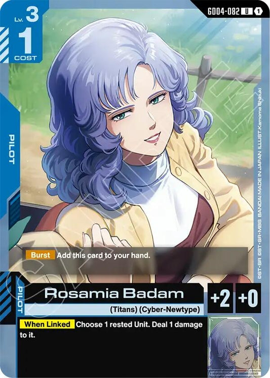 Image for Rosamia Badam [GD04-082] - Gundam Card Game