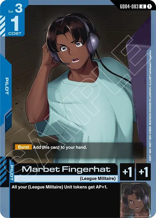 Image for Marbet Fingerhat [GD04-083] - Gundam Card Game