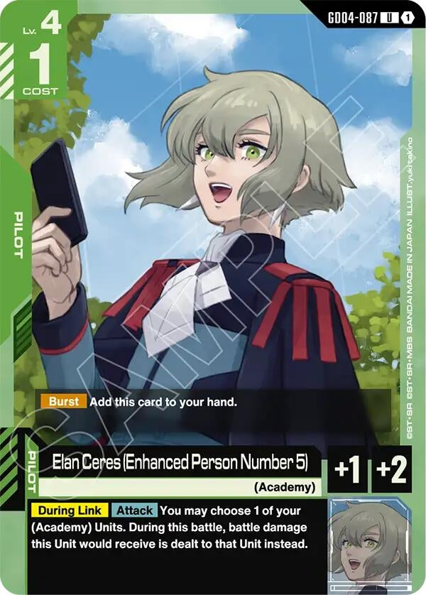 Image for Elan Ceres (Enhanced Person Number 5) [GD04-087] - Gundam Card Game