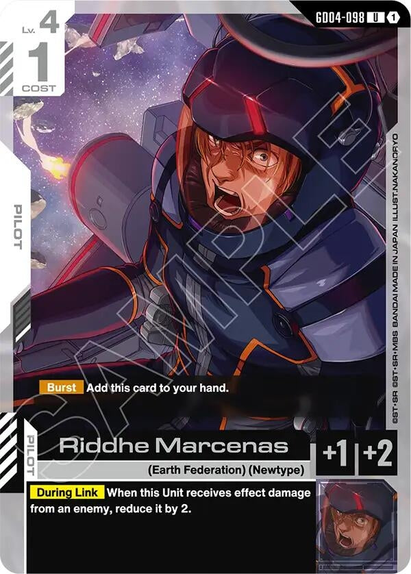 Image for Riddhe Marcenas [GD04-098] - Gundam Card Game