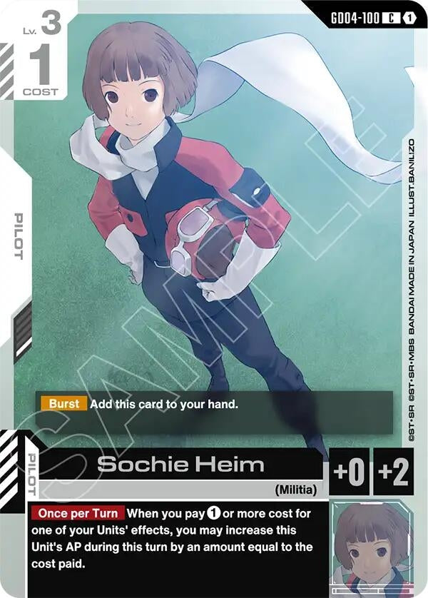Image for Sochie Heim [GD04-100] - Gundam Card Game