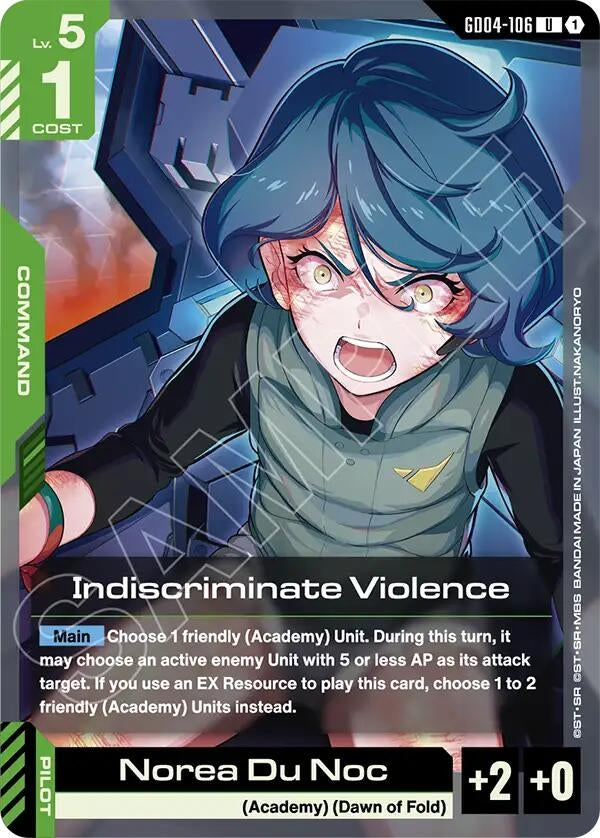 Image for Indiscriminate Violence [GD04-106] - Gundam Card Game
