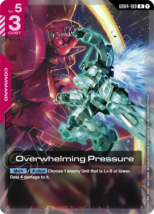 Image for Overwhelming Pressure [GD04-109] - Gundam Card Game