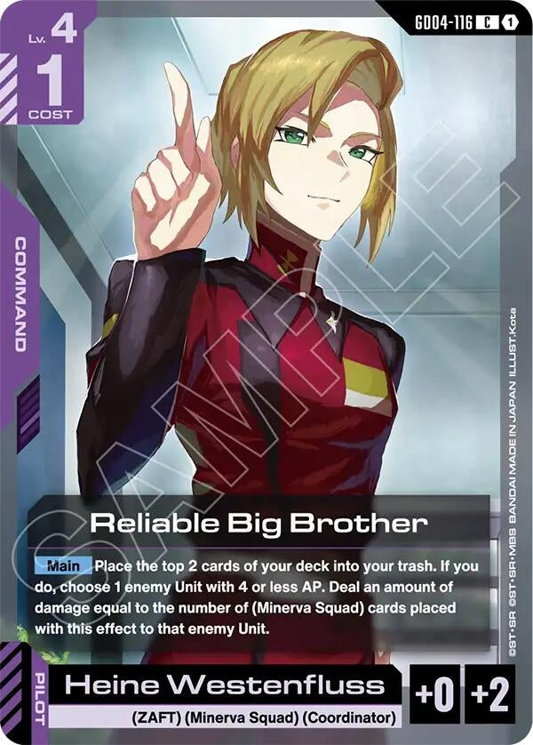 Image for Reliable Big Brother [GD04-116] - Gundam Card Game