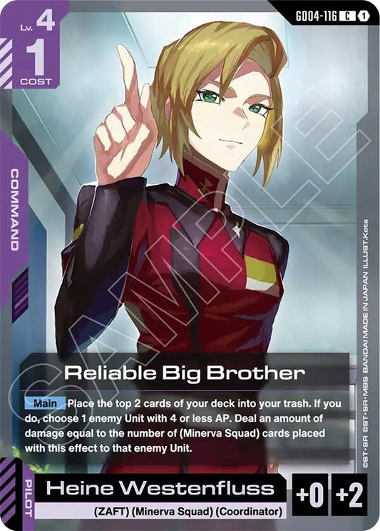 Image for Reliable Big Brother [GD04-116] - Gundam Card Game