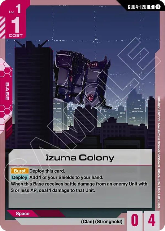 Image for Izuma Colony [GD04-126] - Gundam Card Game