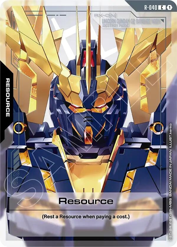 Image for Resource (R-040) [R-040] - Gundam Card Game