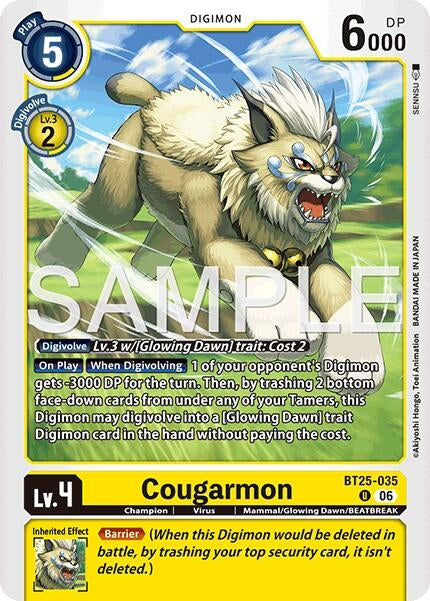 Image for Cougarmon [BT25-035 U] - Digimon Card Game